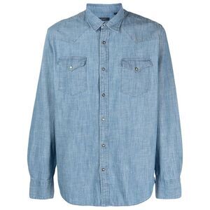 Deperlu Blue Shirts Men